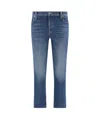 Mother The Tomcat Ankle Straight Leg Jeans In Blue