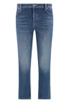 Mother The Tomcat Ankle Straight Leg Jeans In Denim