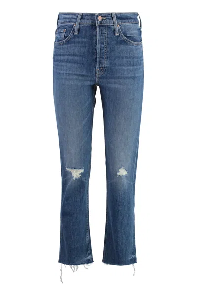 MOTHER MOTHER THE TOMCAT CROPPED SKINNY JEANS