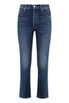 Mother The Tomcat Cropped Skinny Jeans In Denim