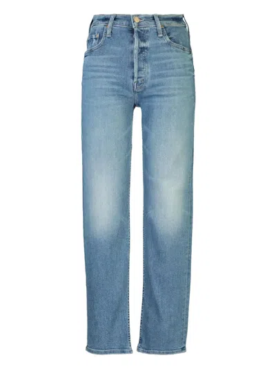 Mother The Tomcat Flood Jeans In Blue