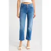 Mother He Tomcat High Waist Ankle Straight Leg Jeans