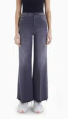 Mother The Tomcat Roller Fray Jeans In Dancing In The Moonlight In Gray