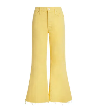 Mother The Tomcat Roller Fray Jeans In Yellow