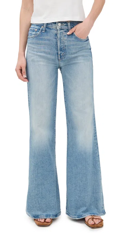 Mother The Tomcat Roller Skimp Jean In Puzzled In Blue