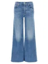 Mother The Twister Sneak Frayed Hems Flared Wide Leg Jeans