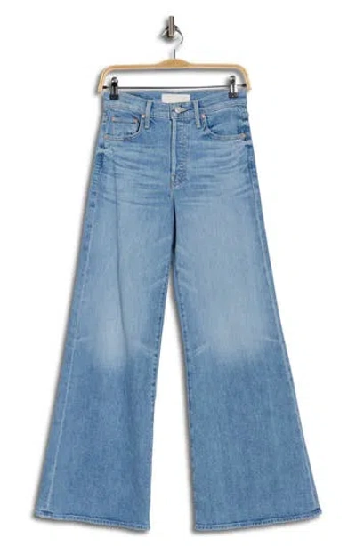 Mother The Tomcat Roller Skimp Wide Leg Jeans In Blue