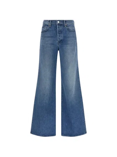 Mother The Tomcat Roller Sneak Wide-leg Jeans In Blue