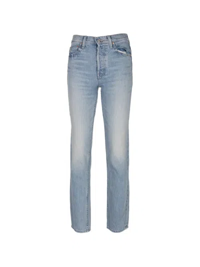 Mother The Tomcat Skimp Jeans In Blue