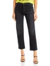 Mother ‘the Tomcat' High Rise Straight Leg Ankle Denim Jeans In Multi