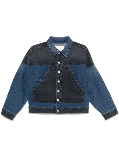 Mother The Triangle Drifter Jacket In Blue