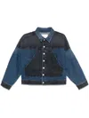 Mother The Triangle Drifter Jacket In Blue