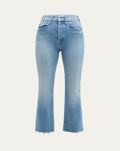 Mother The Tripped Ankle Fray Straight Leg Jeans In All Over The Map