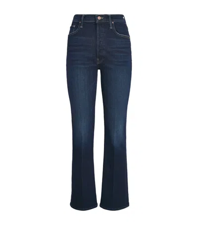 Mother The Tripper Flood Flared Jeans In Blue