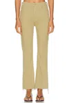 Mother Tripper Flood Fray Jeans In Cedar In Cedar