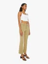 MOTHER THE TRIPPER FLOOD FRAY CEDAR JEANS IN BROWN - SIZE 34