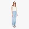 Mother The Tripper Flood Fray Cool As A Cat Jeans In Blue
