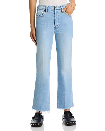 Mother The Tripper Flood Fray Jeans In Cool As A Cat