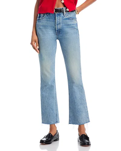 Mother The Tripper Flood Fray Jeans In Left In The Dust In Look Ma No Hands