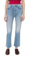 Mother The Tripper Flood Fray Jeans In Left In The Dust In Look Ma No Hands