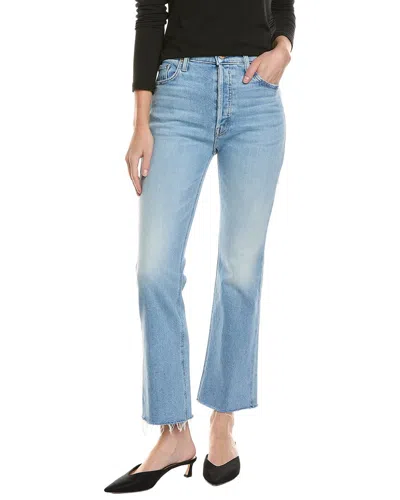 Mother The Tripper Flood Fray Look Ma No Hands Jean In Blue