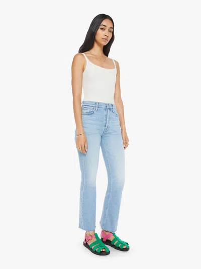 Mother The Tripper Flood Fray Look Ma, No Hands! Jeans In Multi