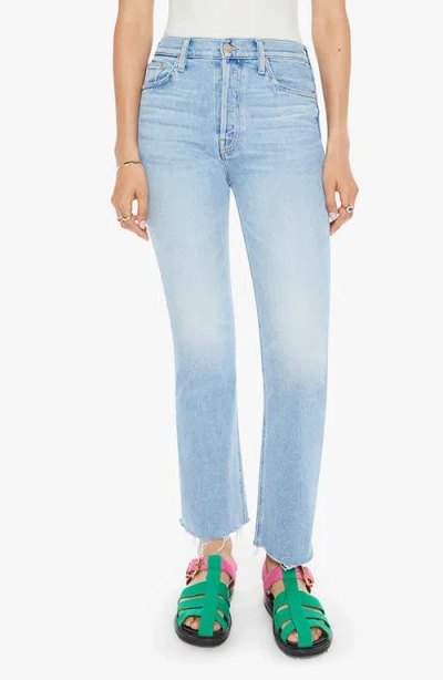 Mother The Tripper High Waist Ankle Fray Flare Jeans In Look Ma No Hands