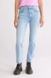 Mother The Tripper Ripped High Waist Fray Hem Ankle Jeans In Big Hair Dont Care