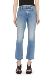 Mother The Tripper Flood Fray Jeans In Riding The Cliffside