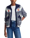 Mother The Try Outs Zip Front Cardigan In Horse In Horse
