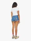 Mother The Tune Up Shorts Fray Green Thumb With Cherries