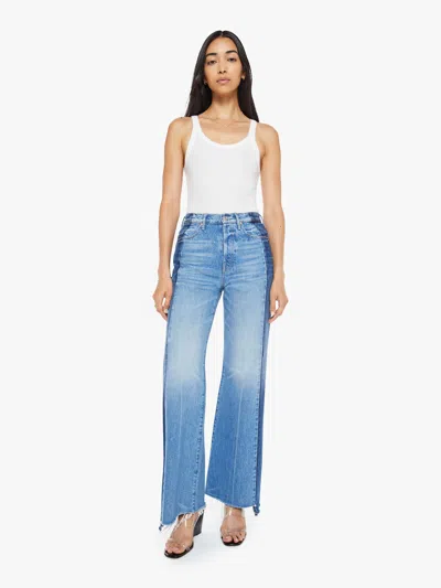 Mother The Tux Sidestepper Sneak Fray Double Stacked Jeans