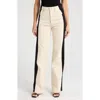 Mother The Tuxedo Maven Heel High Waist Wide Leg Jeans In White