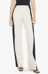 Mother The Tuxedo Maven Heel Sideswipe Pants In Sideswipe