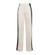 Mother The Tuxedo Maven Heel High Waist Wide Leg Jeans In Ivory