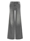 Mother The Twister Heel Denim Jeans In Gray