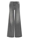 Mother The Twister Heel Denim Jeans In Gray