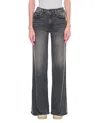 Mother The Twister Heel I Hate Snakes Jeans In Grey