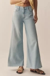 Mother The Twister Mid-rise Ankle Fray Jeans In Blue
