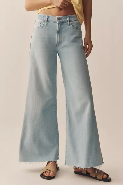 Mother The Twister Mid-rise Ankle Fray Jeans In Blue