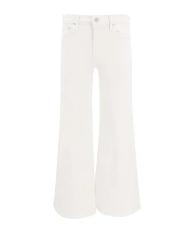 Mother The Twister Skimp High-rise Flared Jeans In Creampuffs