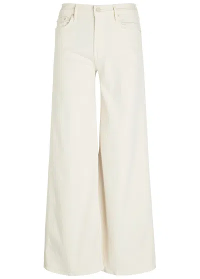 Mother The Twister Skimp Wide-leg Jeans In White