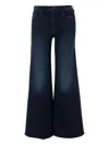 Mother Wide-leg Stretch Cotton Blend Jeans