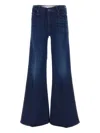 Mother The Twister Sneak Denim Jeans In Blue