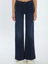 Mother The Twister Sneak Denim Jeans In Blue