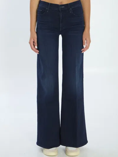 Mother The Twister Sneak Denim Jeans In Blue