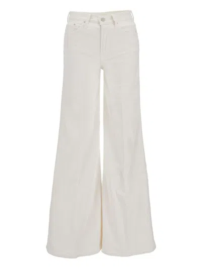 Mother The Twister Sneak Denim Jeans In White