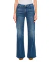 Mother The Hustler Roller Skimp Denim Pants In Blue