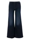 Mother Wide-leg Stretch Cotton Blend Jeans