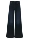 Mother Wide-leg Stretch Cotton Blend Jeans In Blue
